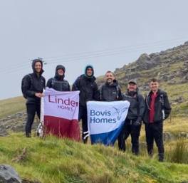 Housebuilder colleagues beat Three Peaks Challenge in aid of charity for young people